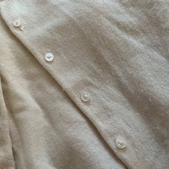 Talbots Women’s Ivory Charming Cashmere Cardigan - Picture 2 of 6